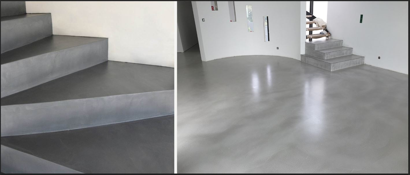 Béton ciré Vaud – réalisation 6 chantier Suisse romande