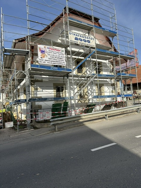Peinture extérieure façade Vaud – réalisation 4 chantier Suisse romande