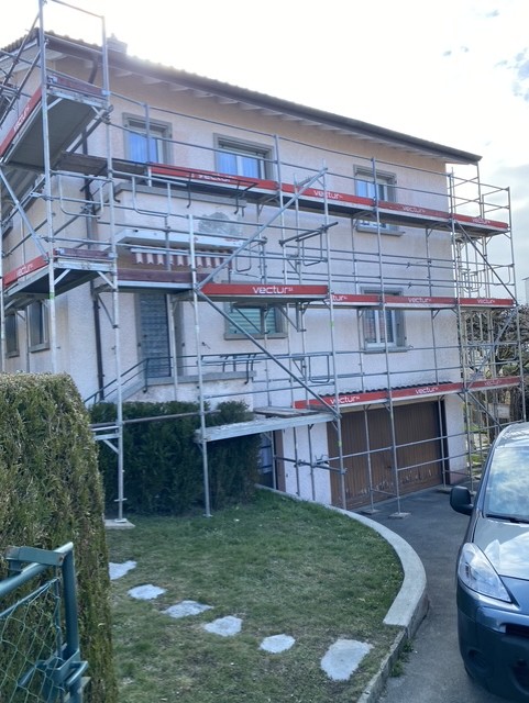 Peinture extérieure façade Vaud – réalisation 5 chantier Suisse romande