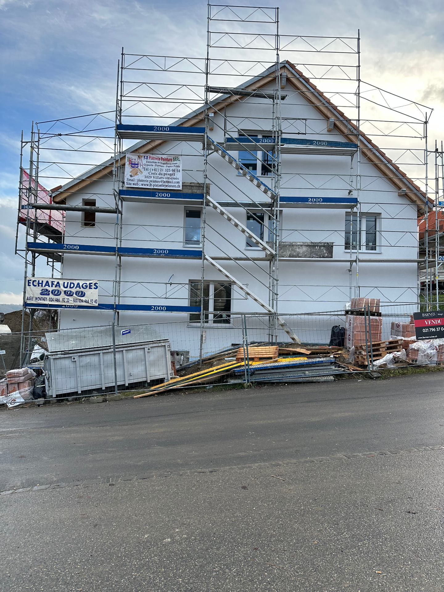 Isolation extérieure ITE Vaud – réalisation 5 chantier Suisse romande