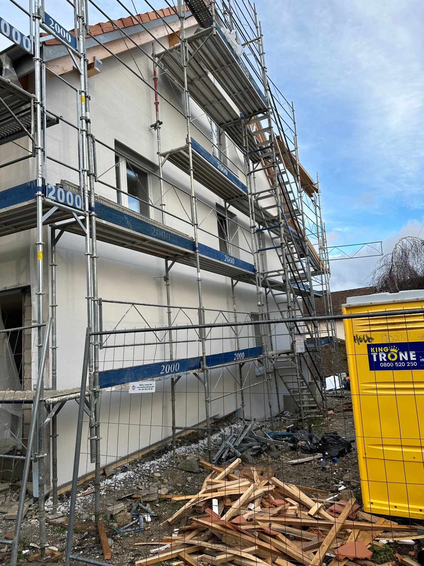 Isolation extérieure ITE Vaud – réalisation 6 chantier Suisse romande