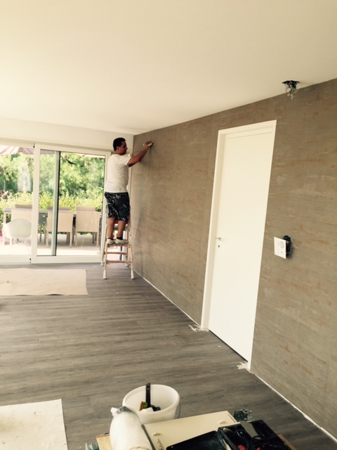 Pose papier peint Vaud – réalisation 10 chantier Suisse romande